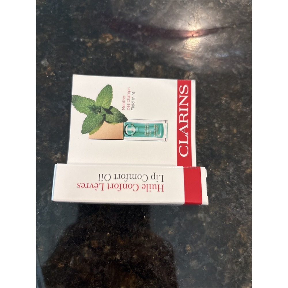 Clarins Lip Comfort Oil - Field Mintโ - Sample Size 2.8mL - Hydrating Lip Gloss